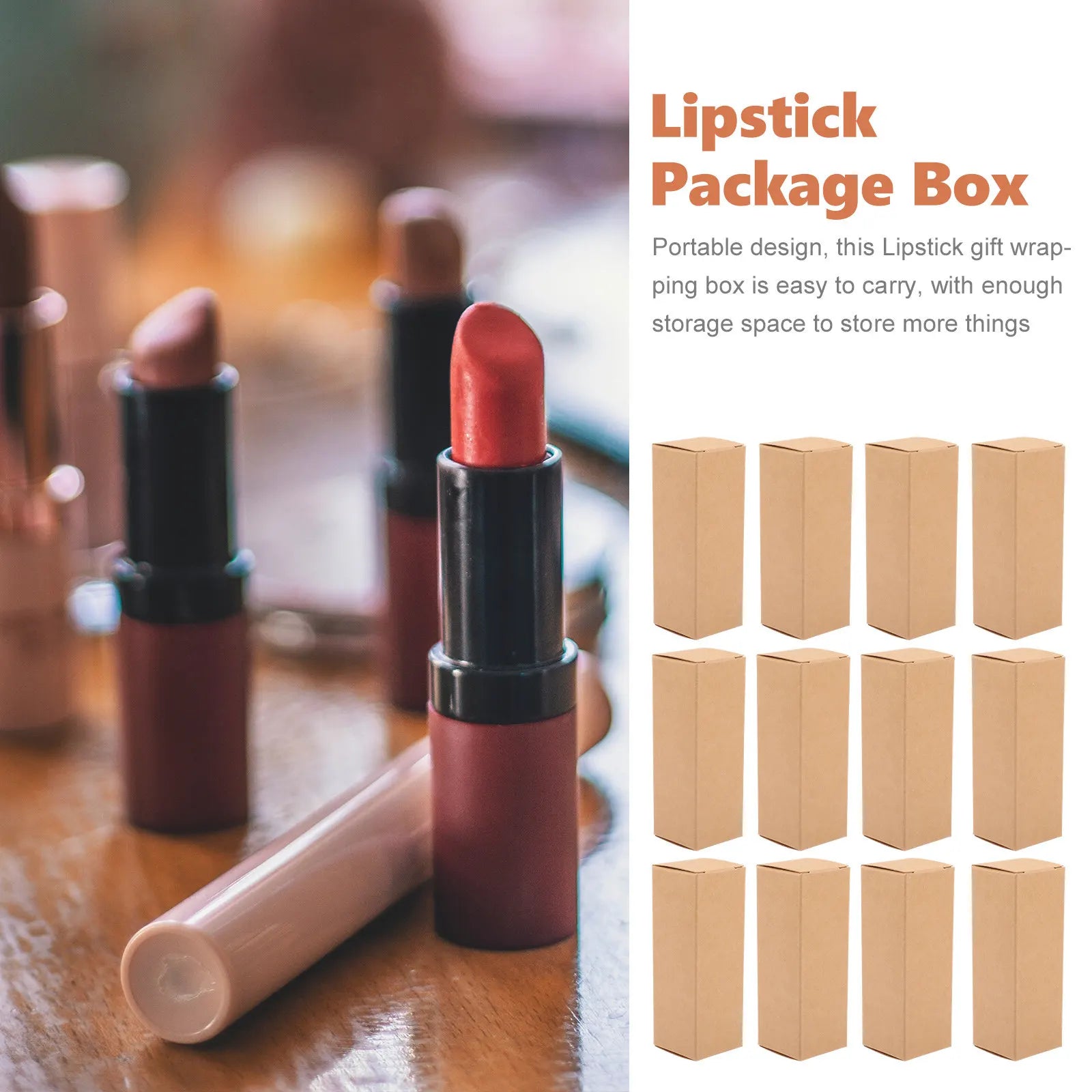 Lipstick Wrapping Box Stylish Space Saving Storage Case Essential Oil