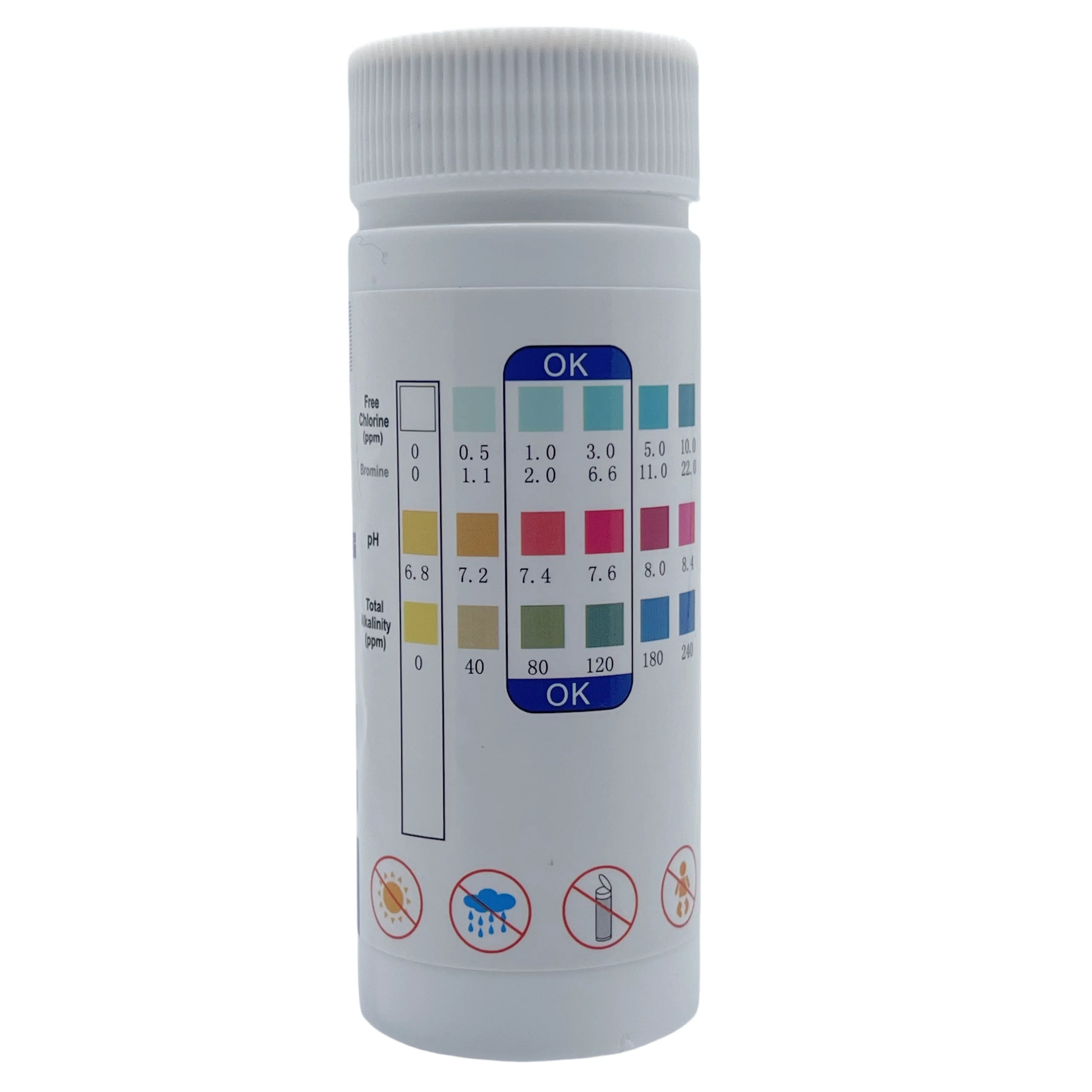 Chlorine PH Test Strips SPA Swimming Pool Aquarium Fish Tank Water