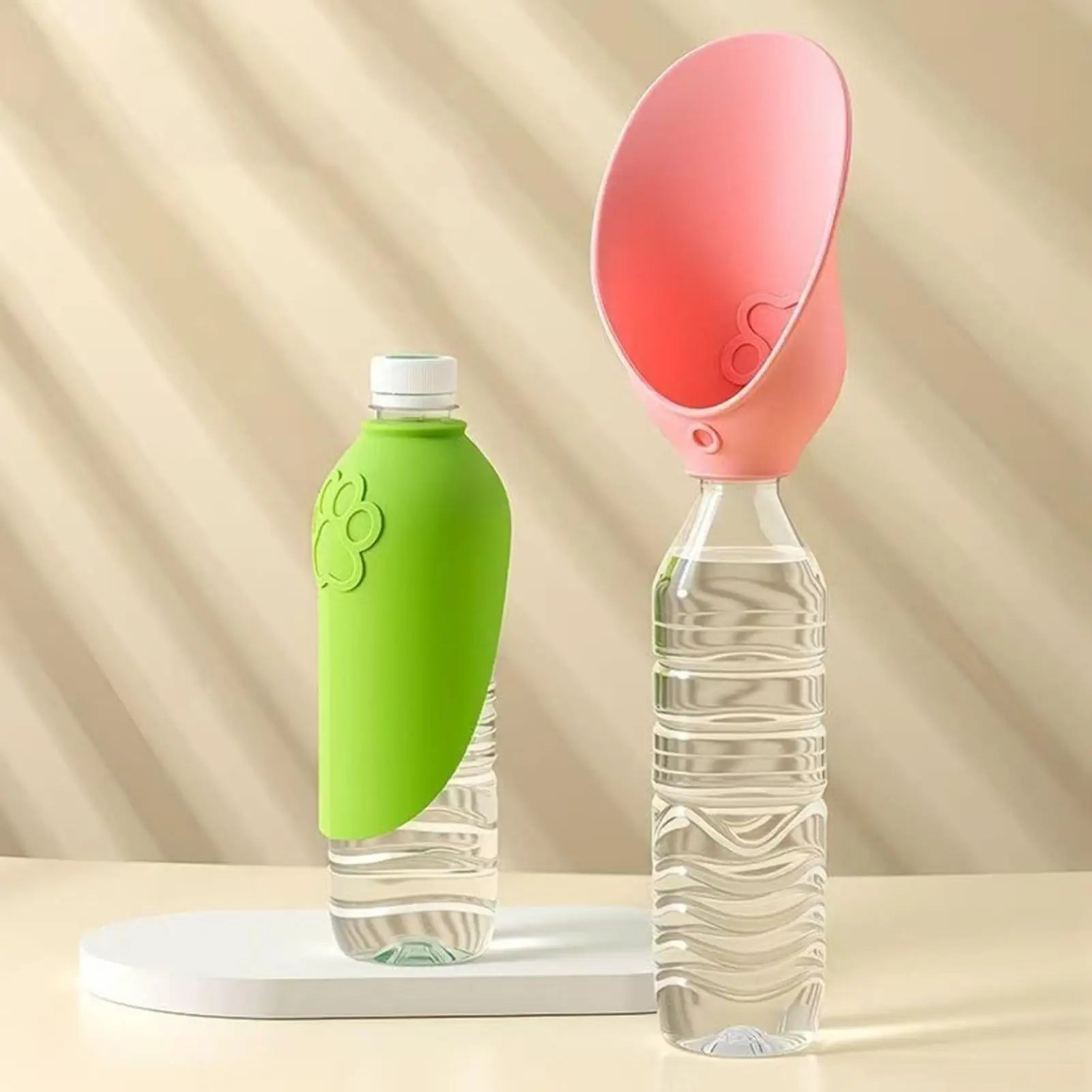 Foldable Dog Water Bottle 2-Pack – Portable Pet Travel Dispenser Pet Water Bottle Zpaxo