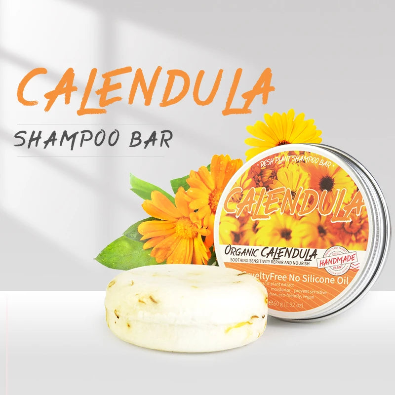 Calendula Shampoo Soap Bar – Silicone-Free Scalp Cleanser Shampoo Soap Bar Zpaxo Default Title