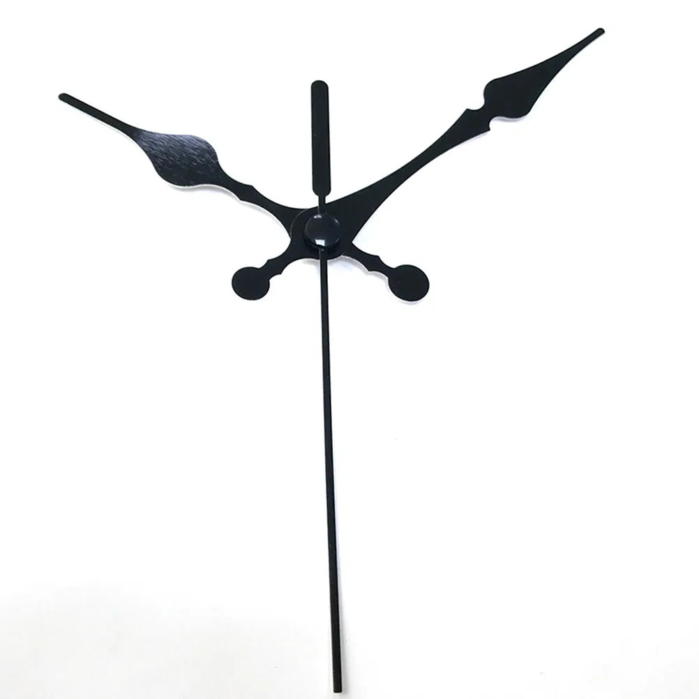Black Quartz Clock Movement Simple Replacement Silent Mute Function