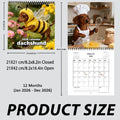 Dachshund Dog Wall Calendar 2026 Weekly Monthly Planner Appointment
