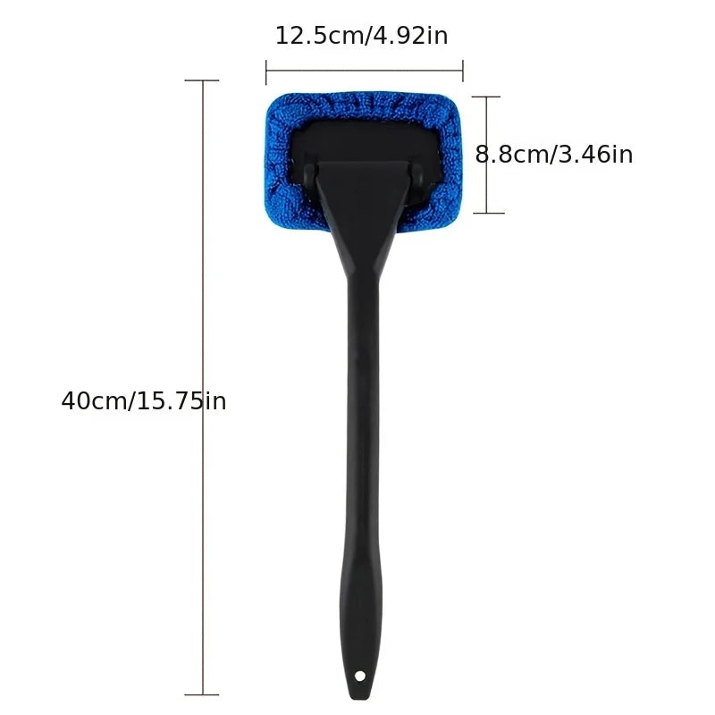 Long Handle Car Windshield Cleaner Brush | Interior Glass Wiper Car Glass Cleaning Brush Zpaxo