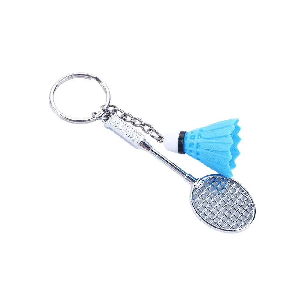 Bag Car Decor Sports Mini DIY Fashion Gifts Key Holder Badminton Racket Key Chain Badminton Pendant Keyring Key Ring Keyfob Zpaxo