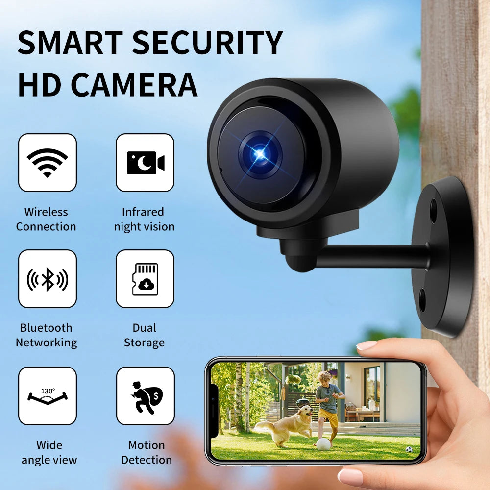 C1 1080P HD Mini Wifi Camera 130° Wide Angle Smart Home IP Camcorder Networking Security Micro Camcorder IR Night Vision Alarm Zpaxo