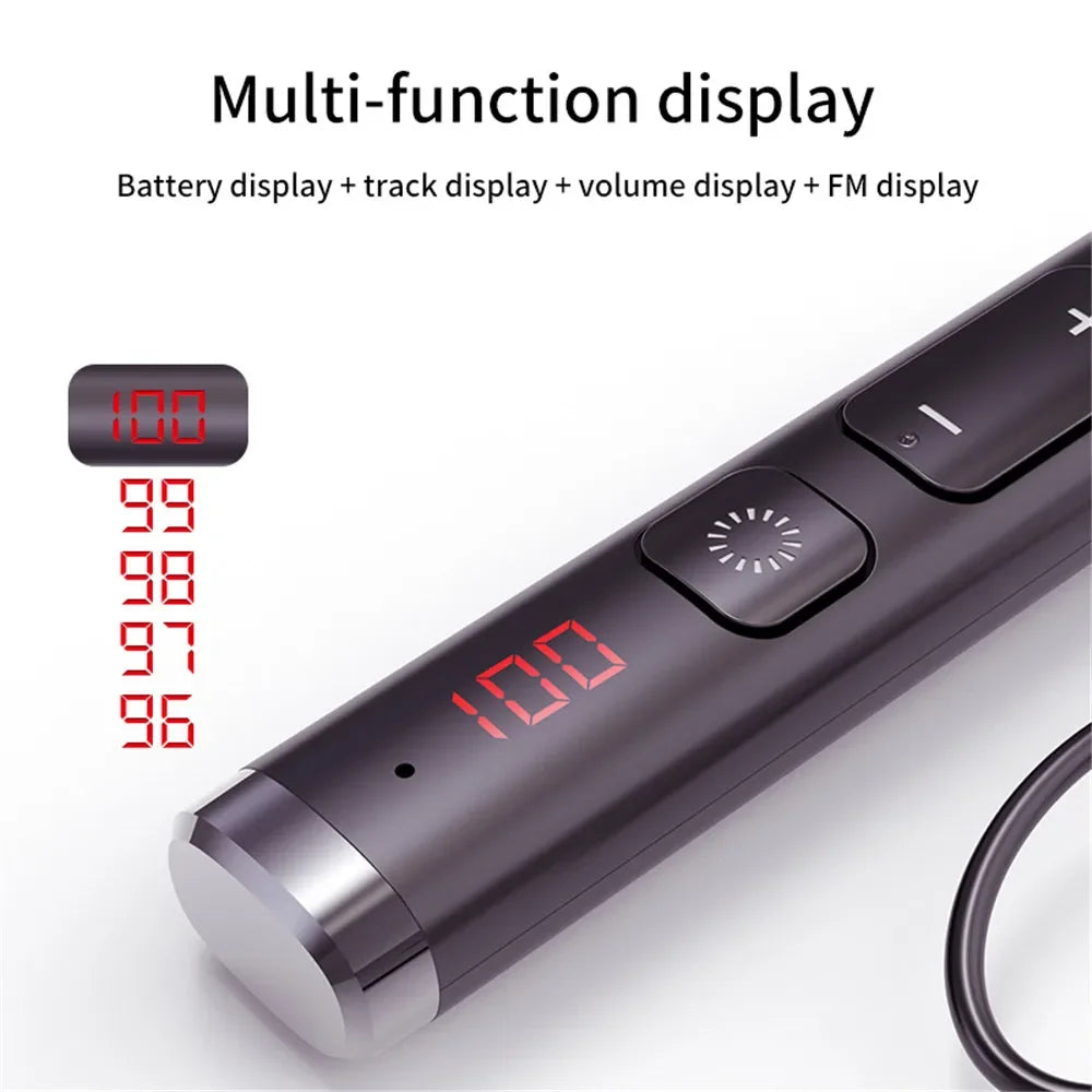 Bluetooth 5 0 Earphones Neckband Headsets Wireless Headphones Hifi