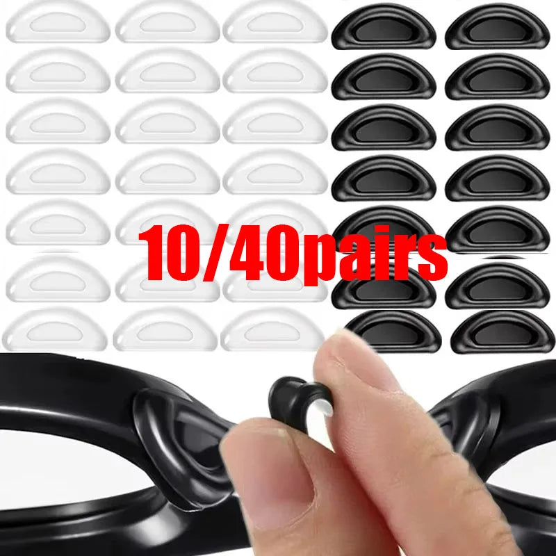 Adhesive Silicone Nose Pads for Glasses – Non-Slip, Clear