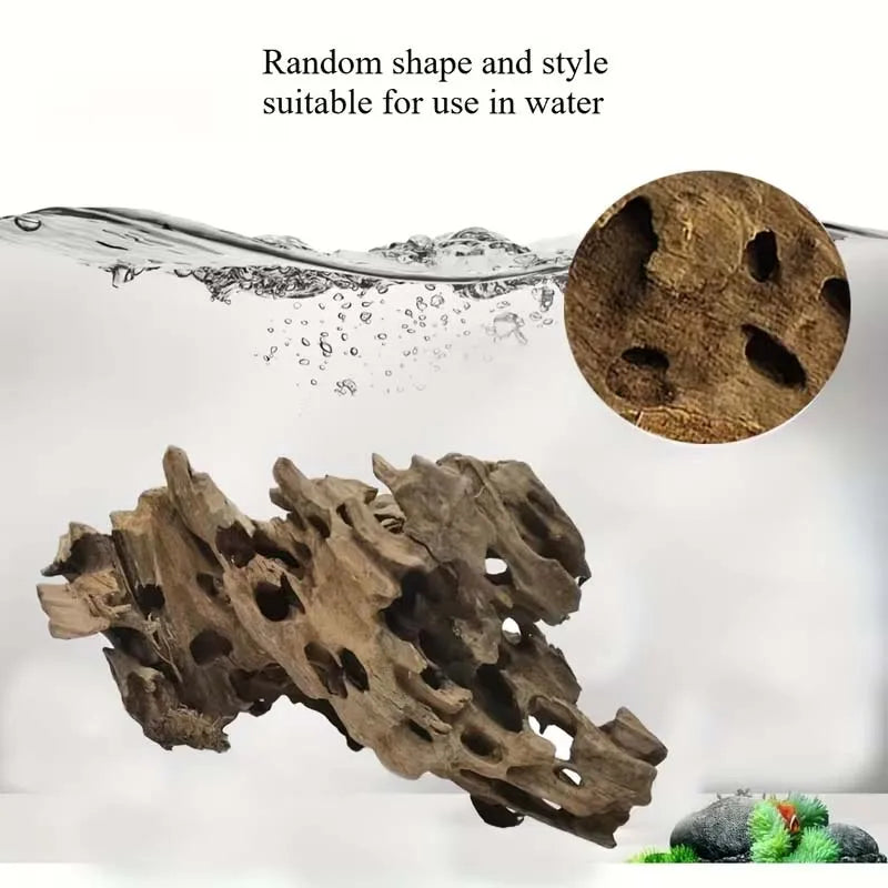 Natural Driftwood Aquarium & Terrarium Decor – Sinkable Fish Tank Aquarium Driftwood Zpaxo