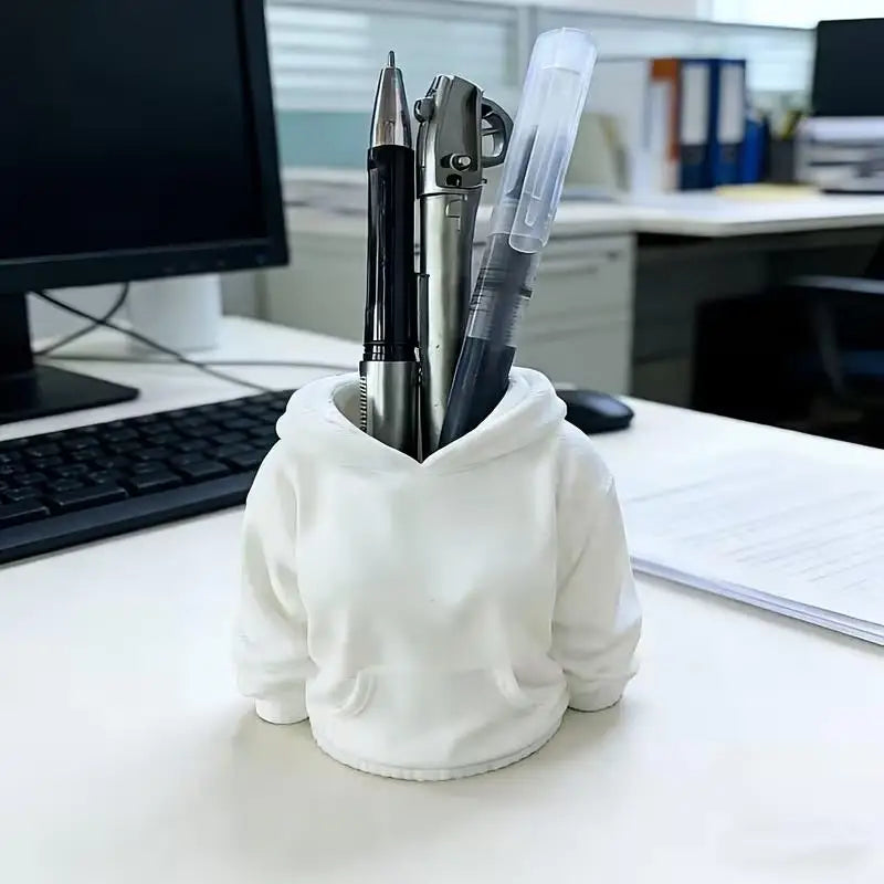1pcs random Hooded Sweatshirt Pen Holder – Multi-Color Desk Organizer, for Pens & Stationery, Decorative Storage Zpaxo