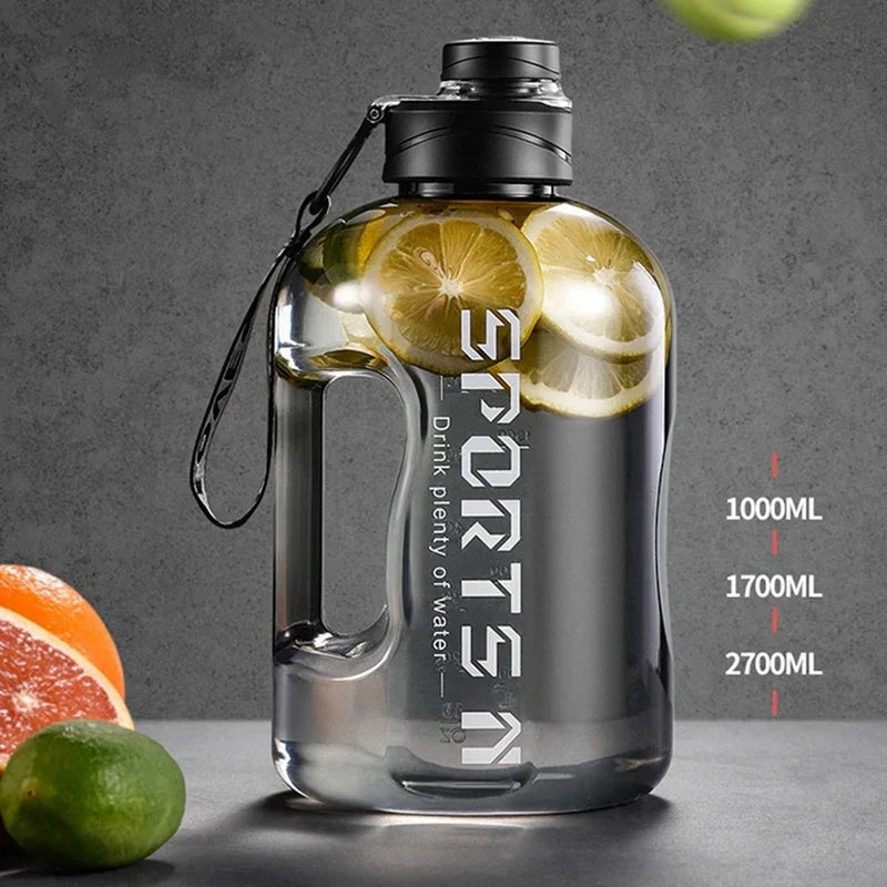 Large Capacity 2 Liter Water Bottle Sports Gym Kettle Camping Travel