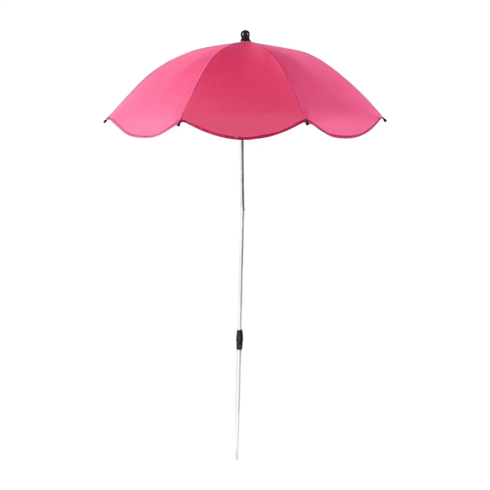 Plant Umbrella Easy Installation Multipurpose Reusable Decor Lightweight Zpaxo Rose Red