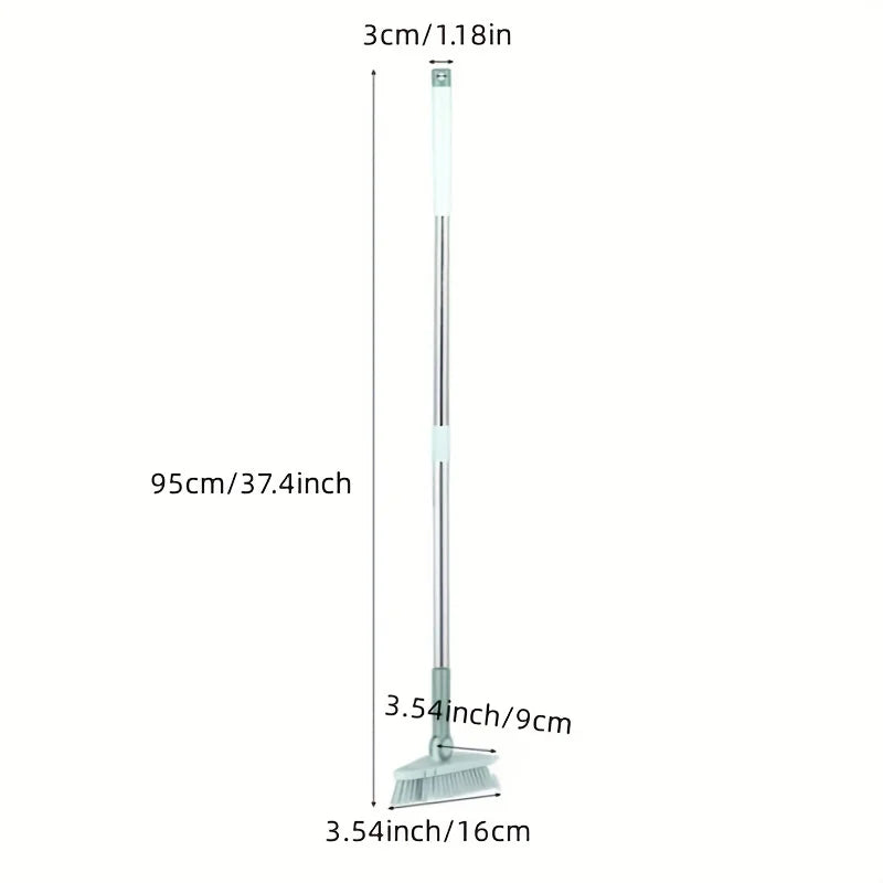 Triangle Floor Brush Cleaning Bathtub Gaps Long Handle Detachable