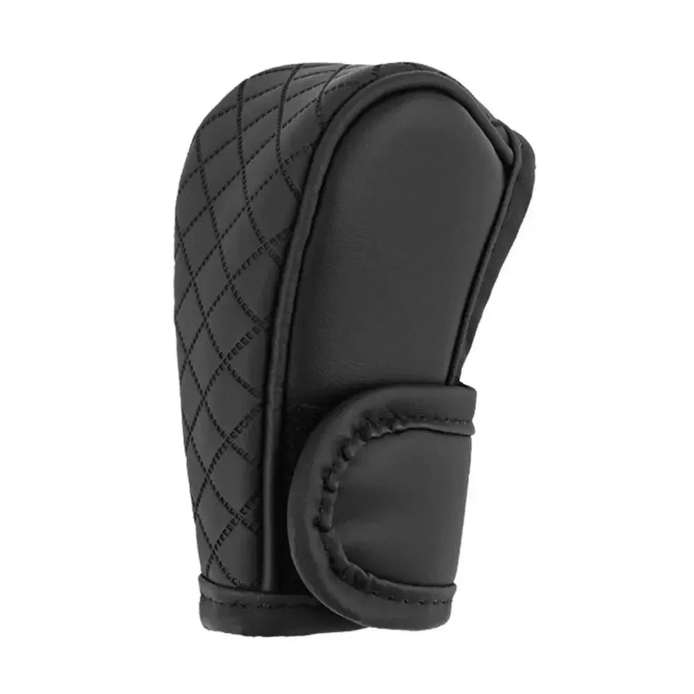 PU Leather Gear Shift Knob Cover – Universal Non-Slip Car Decor