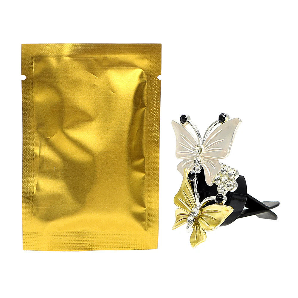 Decoration Fragrance Car Perfume Butterfly Air Conditioner Outlet Zpaxo YELLOW