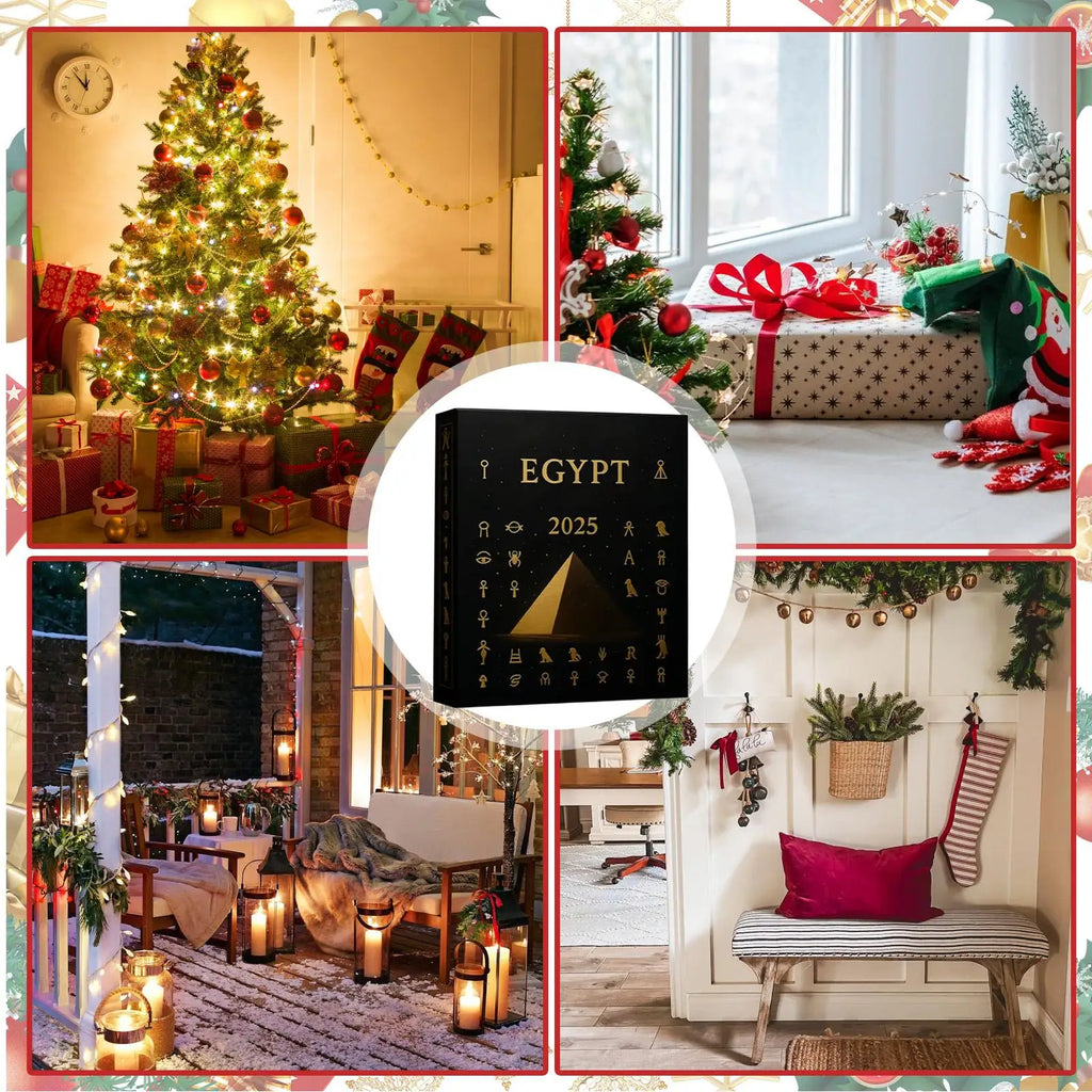 Egyptian Theme Advent Calendar 2025 24 Days 2D Acrylic Christmas