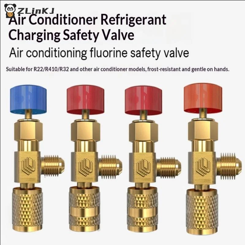 R410A R22 Car Air Conditioning Refrigerant Adapter Liquid Safety Zpaxo