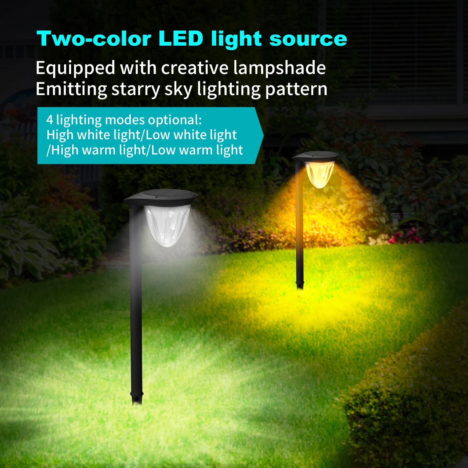 Solar Lights Outdoor Waterproof Garden 1 Powered LED Lamp Decorative Zpaxo