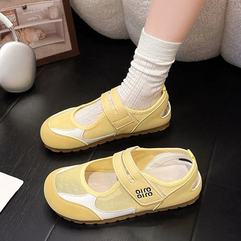 Women Mary Jane Flat Shoes Slip-on Casual Soft Bottom Lightweight