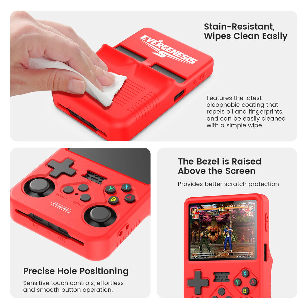 Full Protection Silicone Case for R36S - 360° Shockproof Cover Anti-Scratch Anti-Slip Soft Shell with Raised Bezel & Storage Box Zpaxo