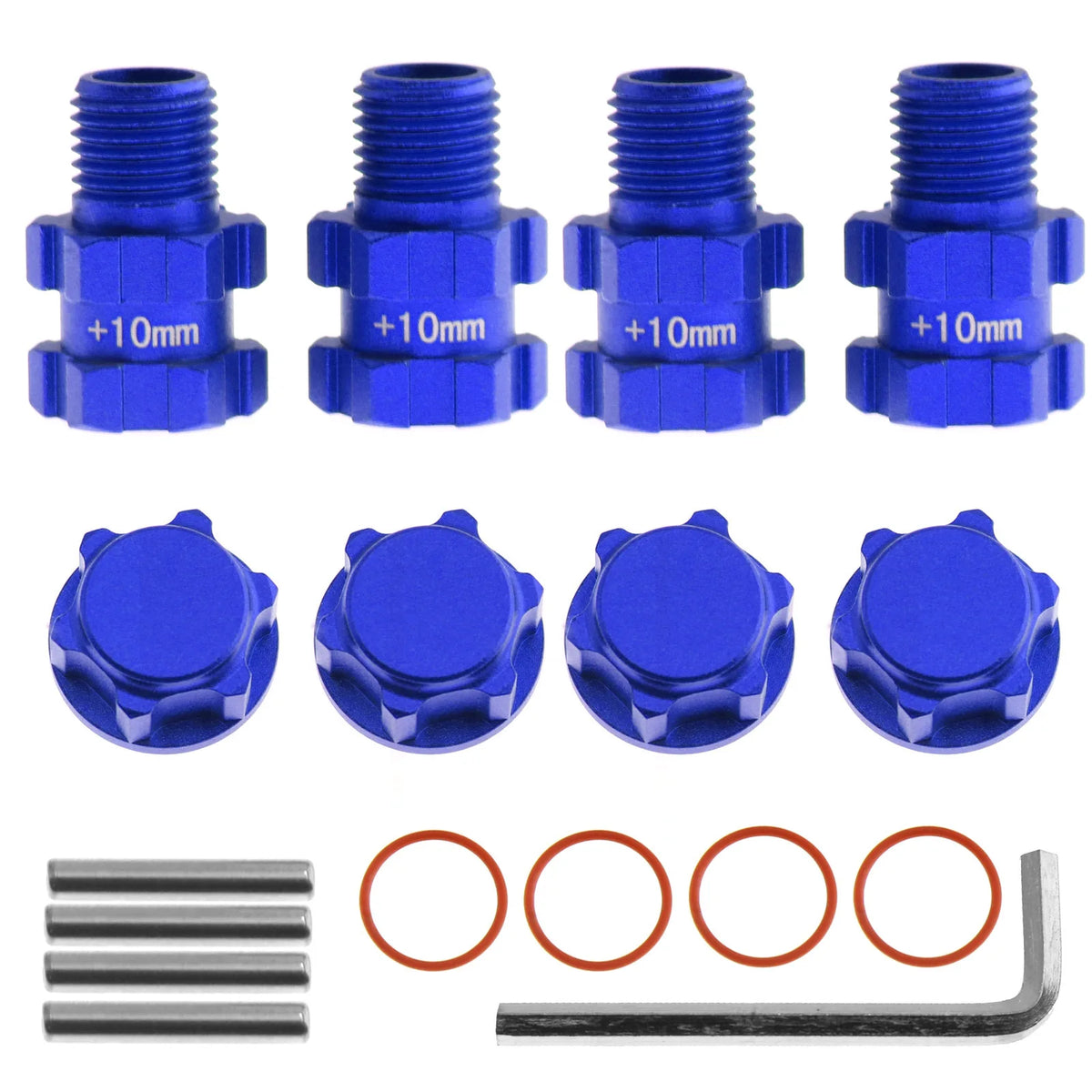 Metal Wheel Hex Hub Adapter Big Rock Granite Senton Typhon 4X4 3S BLX Zpaxo Blue