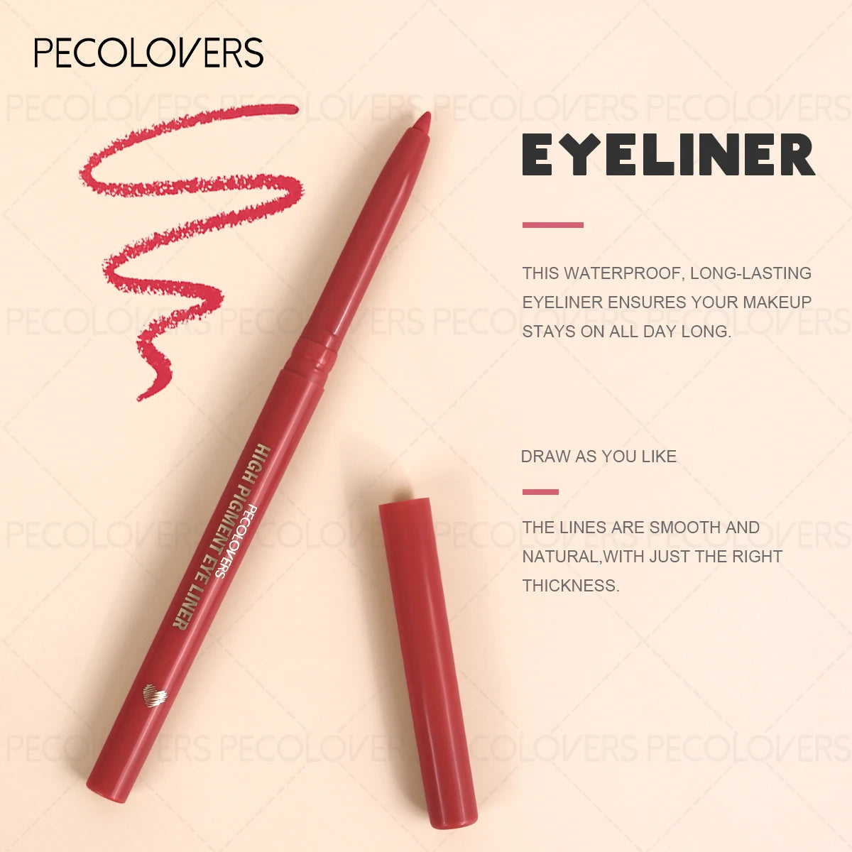 1PC Waterproof Purple Eyeliner Gel Pe -Smudge-Proof,Sweat-Resistant,Quick-Dry Formula with Long-Lasting Gel Tip for Winged Liner Zpaxo