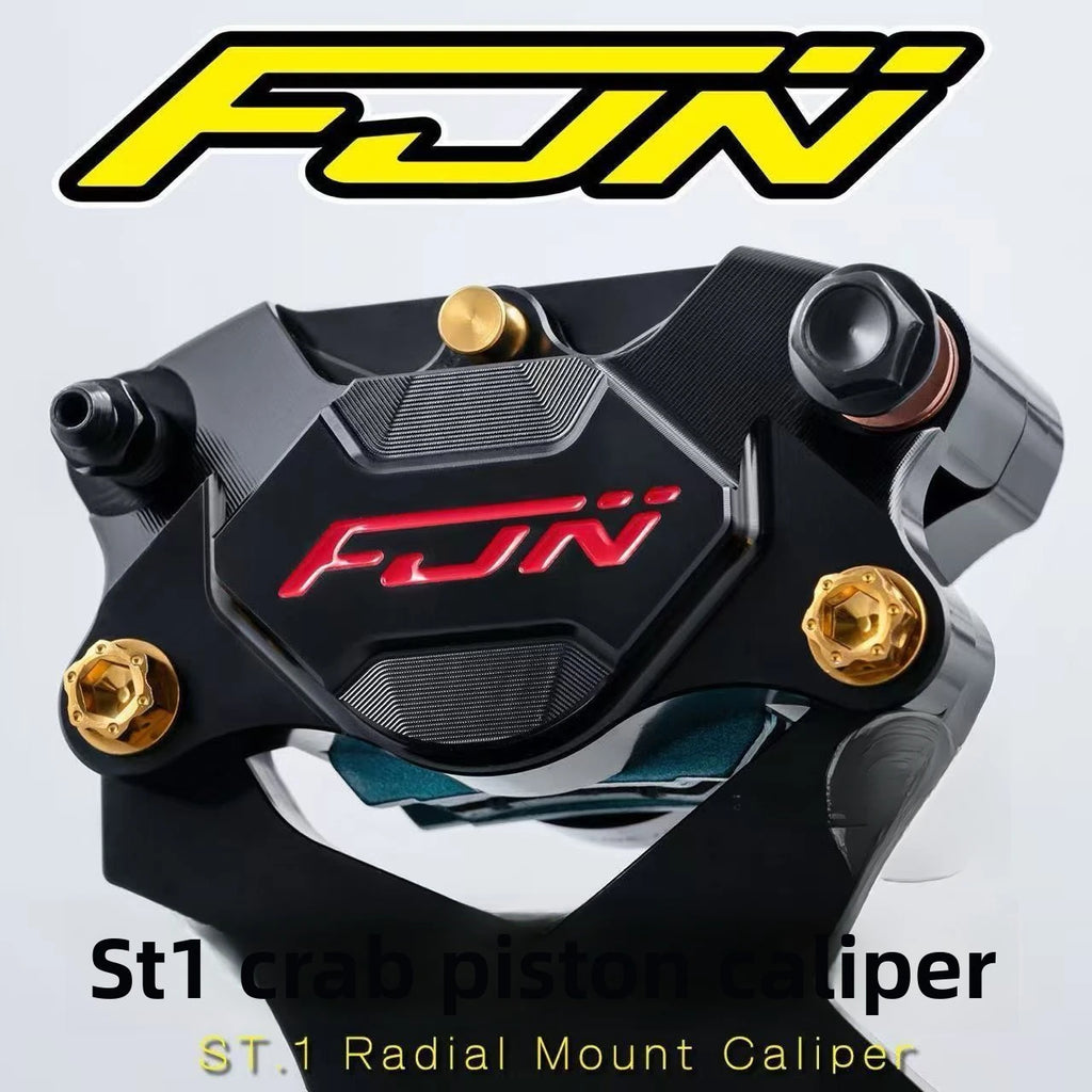 FJN ST1 4-Piston CNC Brake Caliper for Electric Vehicles