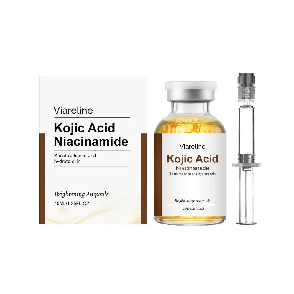 Korean Skin Care Ampoule Kojic Acid Niacinamide Face Serum Deep Moisturizing Hydrating Nourishing Brightening Essence Zpaxo 40ml