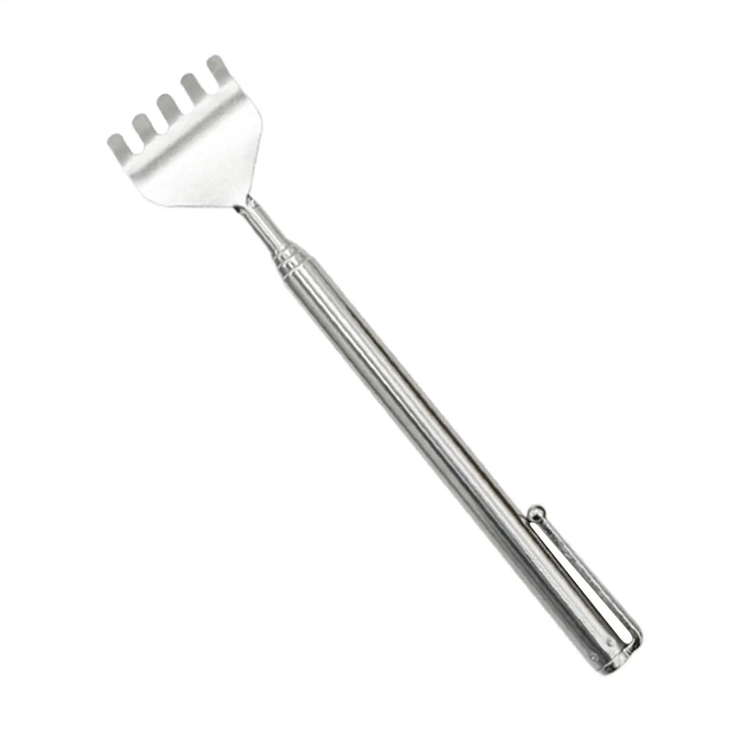 Extendable Telescopic Stainless Steel Back Scratcher & Massager Back Scratcher Zpaxo