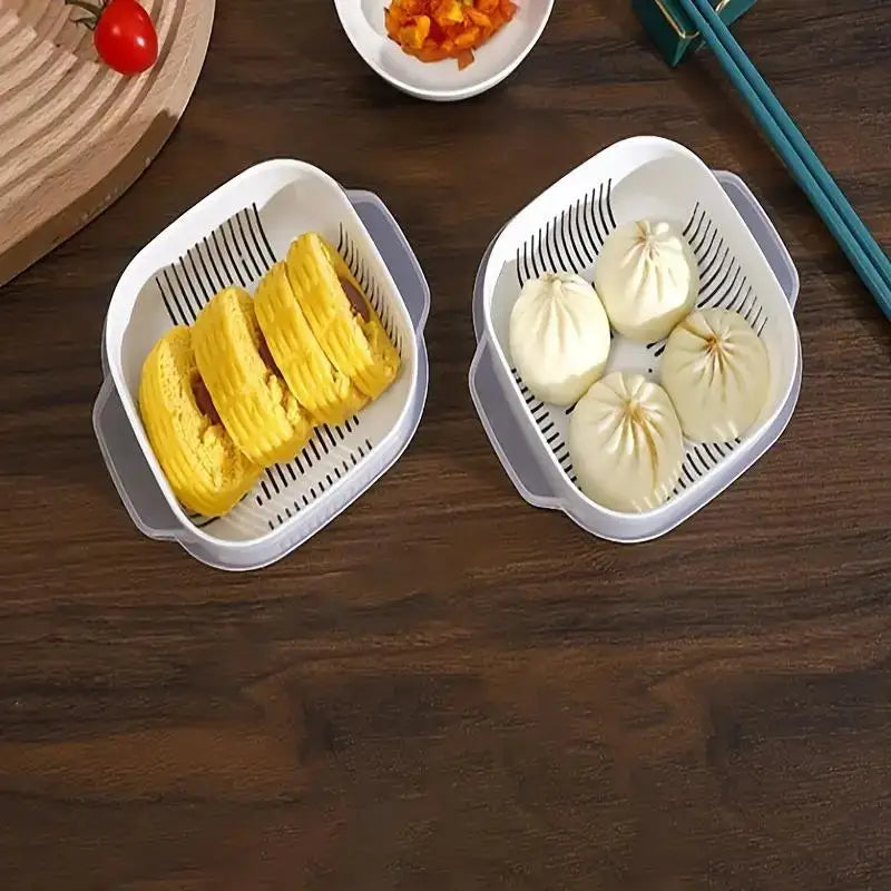 Rice storage box, microwaveable in the kitchen, steaming lunch box, freezer box for the fridge, fruit organizer box Zpaxo