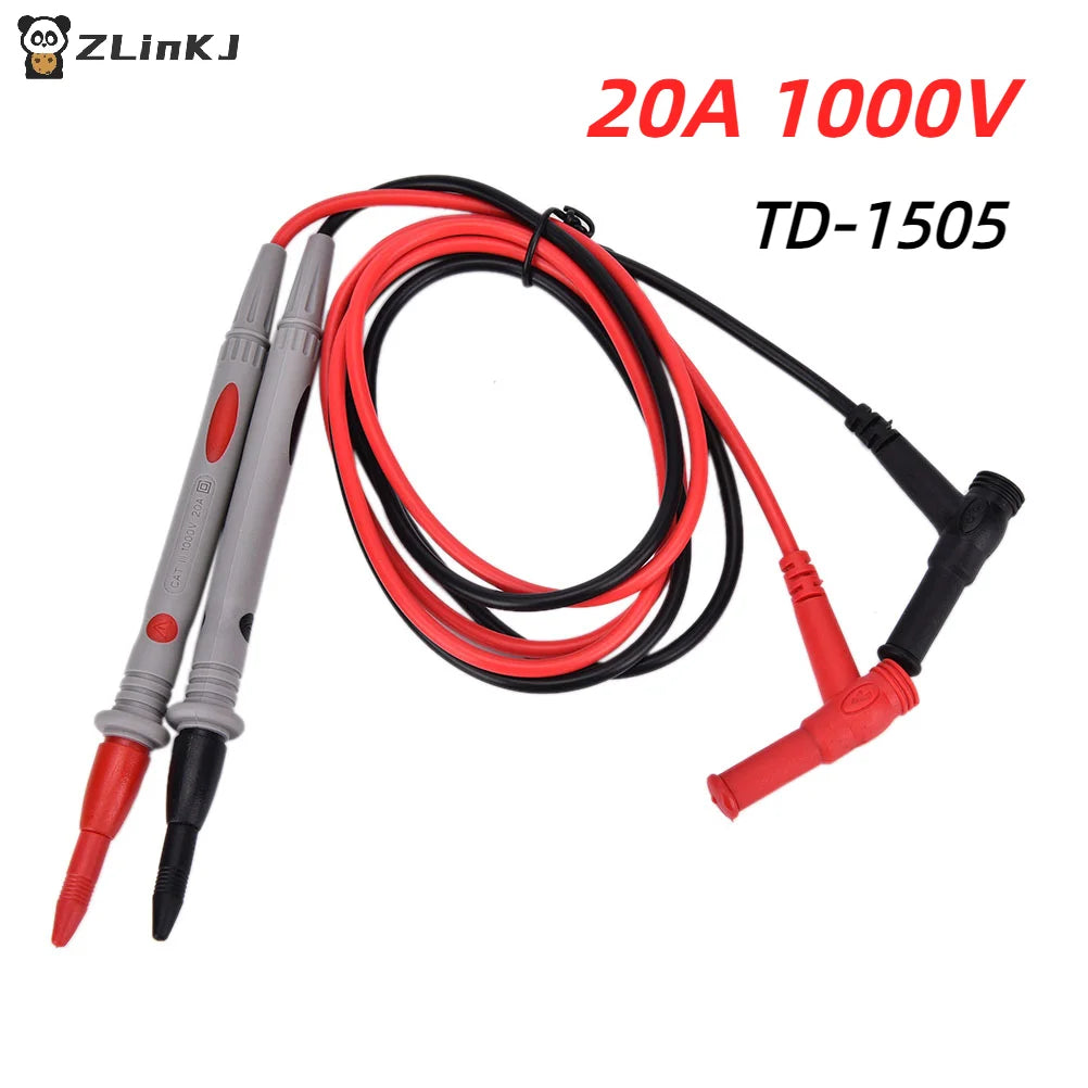 ▶1Set 1000V 20A 10A Digital Multimeter Multi Meter Test Lead Probe Wire Pen Cable Universal Zpaxo