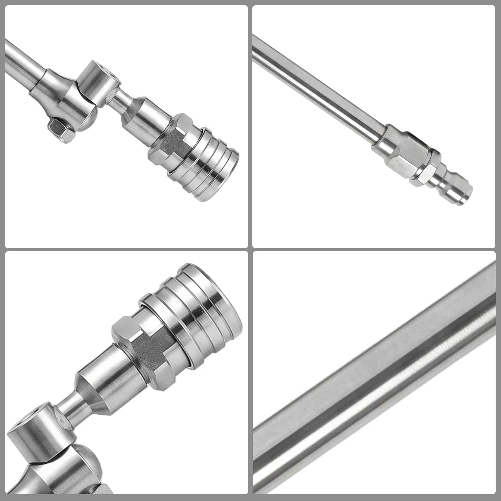 Universal Pressures Car Wash Gun Adjustable Stainless Steel Rotating