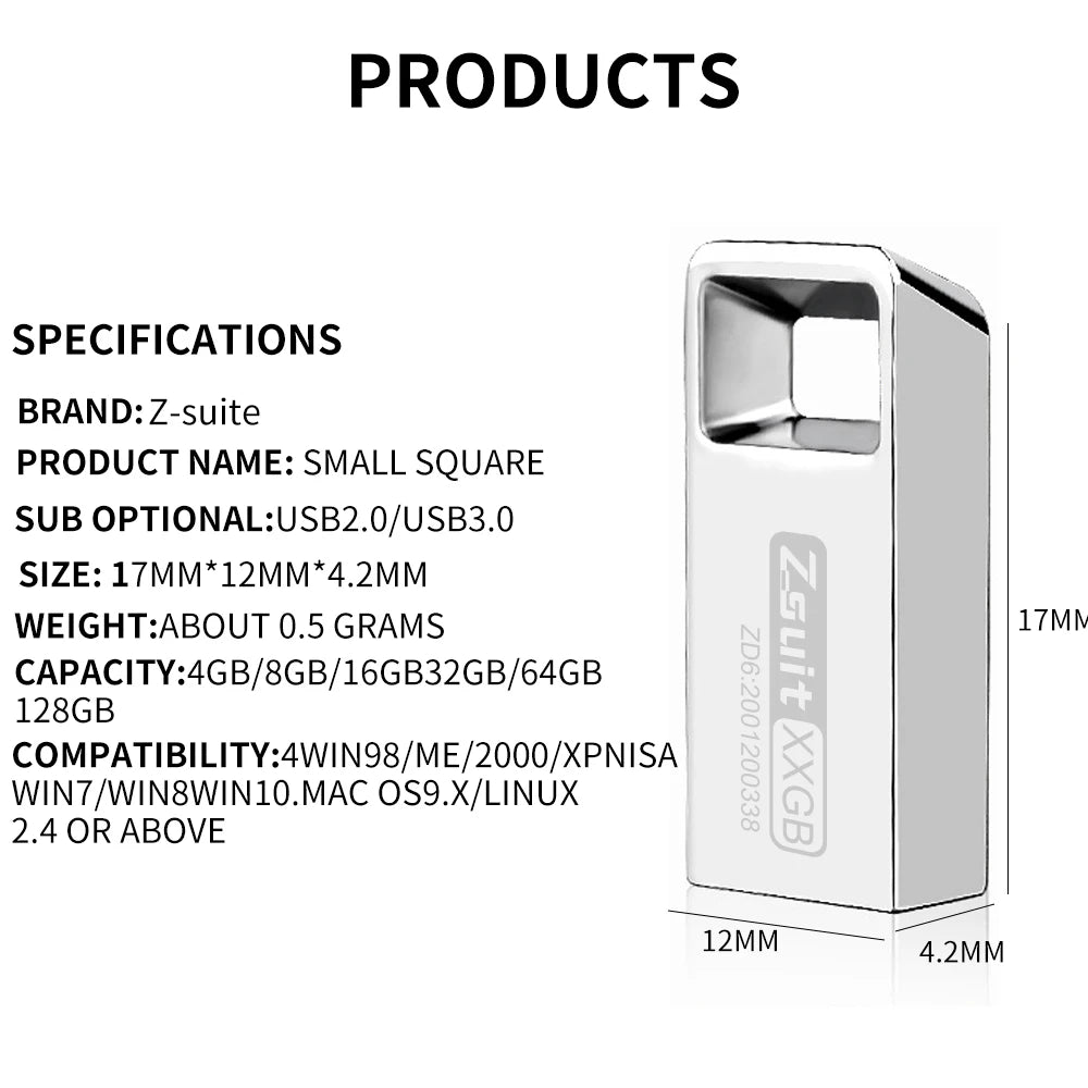 Zsuit 10Pcs/lot 128G 3.0 USB Flash Drive 64GB Pendrive 32GB Real Capacity Waterproof Flash Disk 16GB U Disk Storage Memory Stick Zpaxo