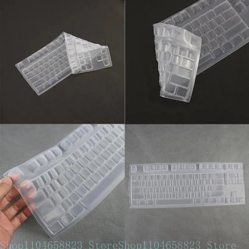 Silicone Keyboards Cover Skin Protectors for V500Pro Wireless Mechanical Gaming Keyboards Desktop Zpaxo