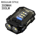 ZHIYU 8-Mode Magnetic COB LED Mini Keychain Flashlight Type-C