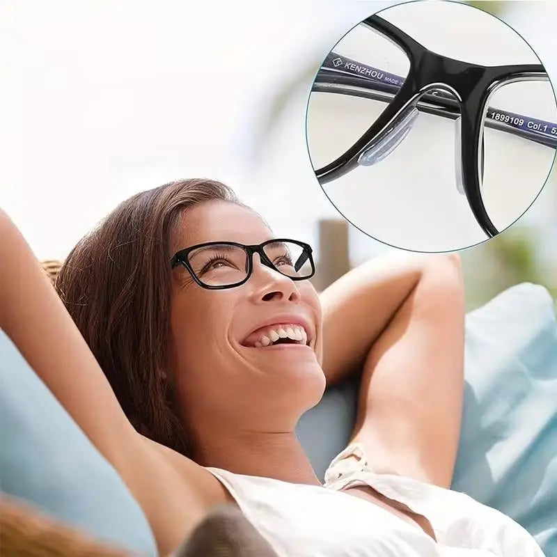 20pcs Soft Nose Pads for Glasses – Non-Slip, High Air Chamber Design, Odorless Eyewear Replacement Set Zpaxo