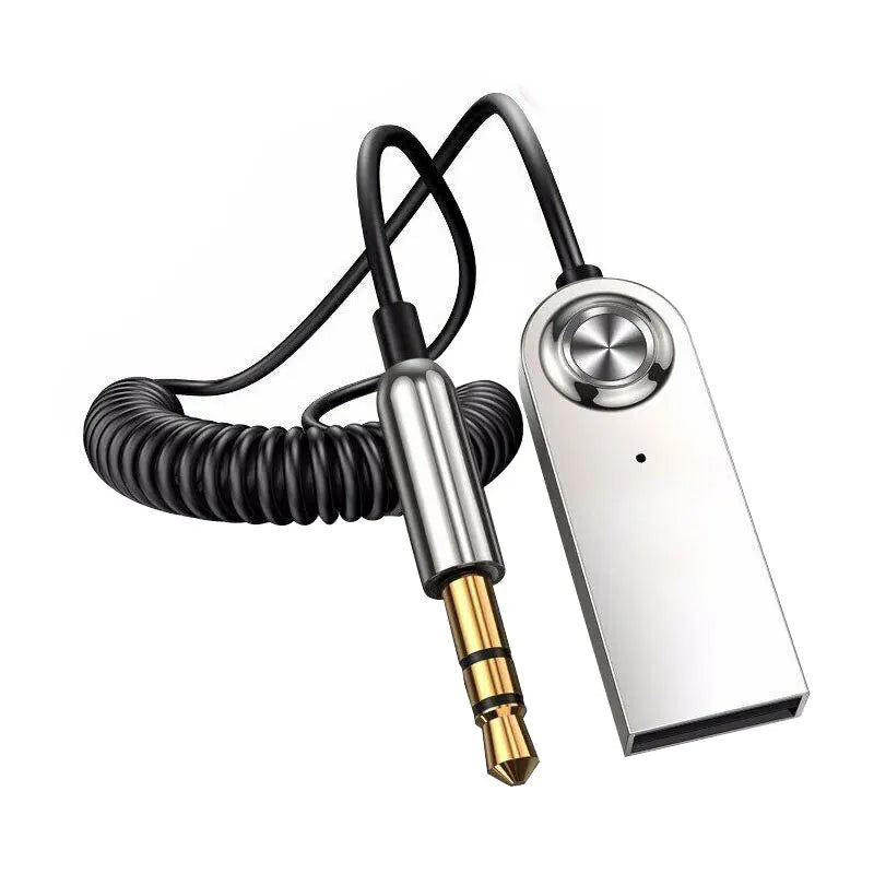 Bluetooth 5.0 AUX Adapter – 3.5mm Car Audio Receiver Dongle