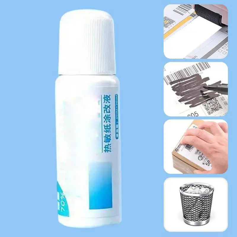 Privacy Protection Roller Portable Thermal Paper Data Fluid Stamper