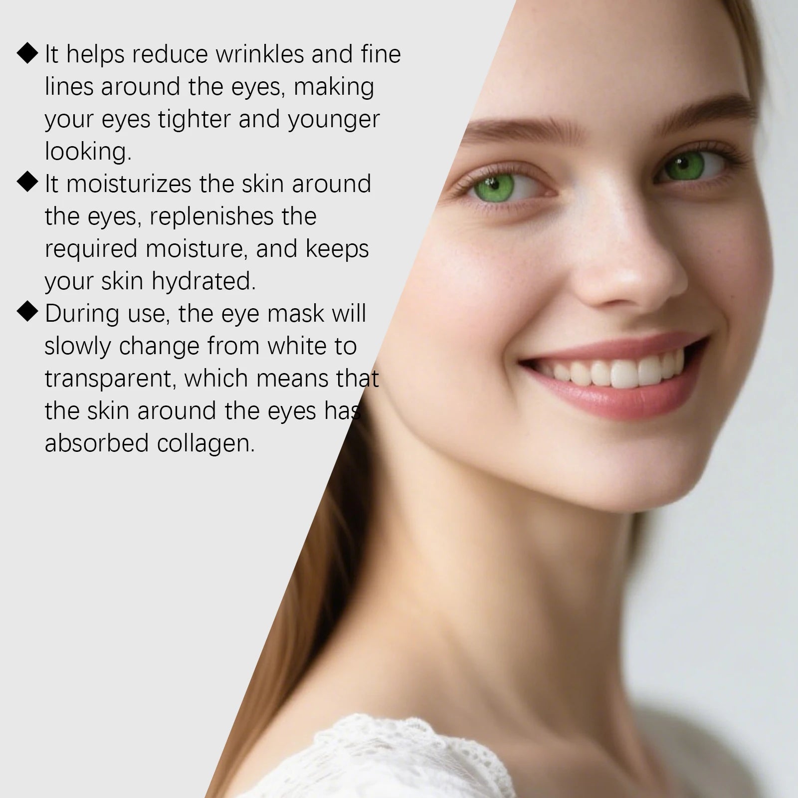 Collagen Eye Mask – Dark Circles, Puffiness & Fine Lines | 8 Pairs Under Eye Mask Zpaxo
