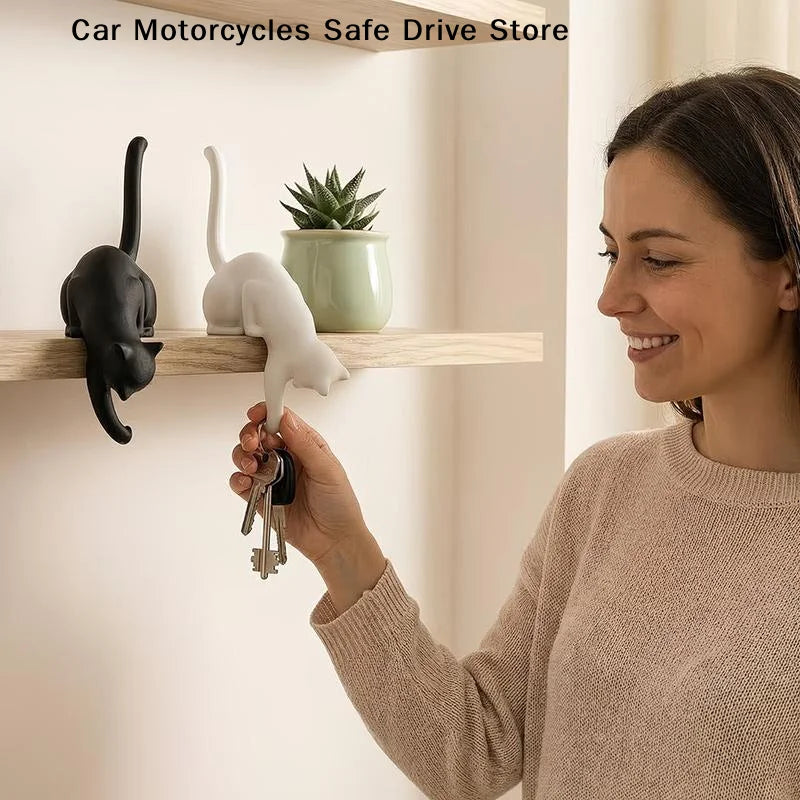 CM3D Printed Cat Inverted Hanging Ornament Hook Cute Cat-shaped