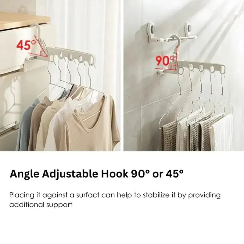 Portable Foldable Travel Hanger Folding Clothes Drying Rack Hangers