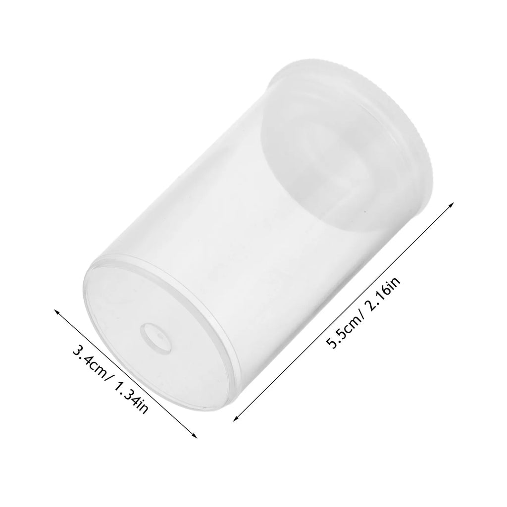 Transparent Storage Containers Plastic Film Canisters Lids Small