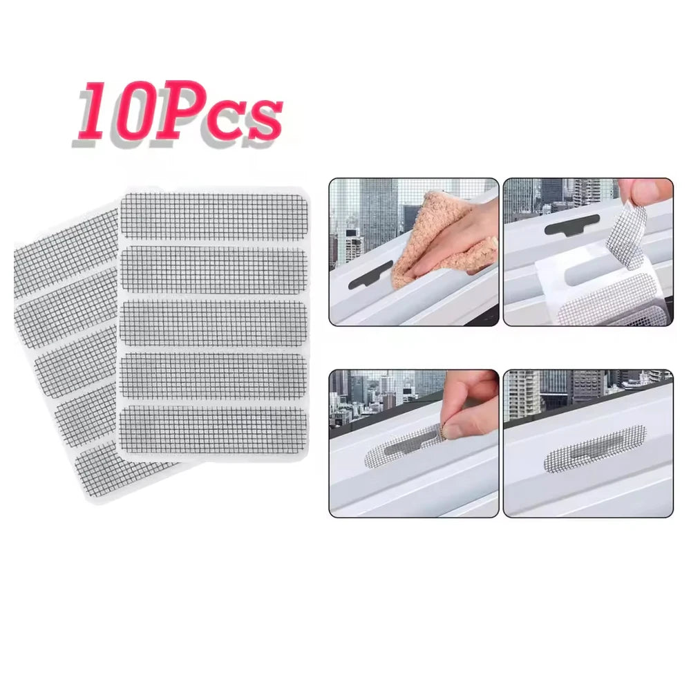 10/20/50Pcs Repair Broken Hole Screen Net Window Screen Repair Sticker Window Net Anti-mosquito Mesh Door Mosquito Net Patch Zpaxo 10pcs