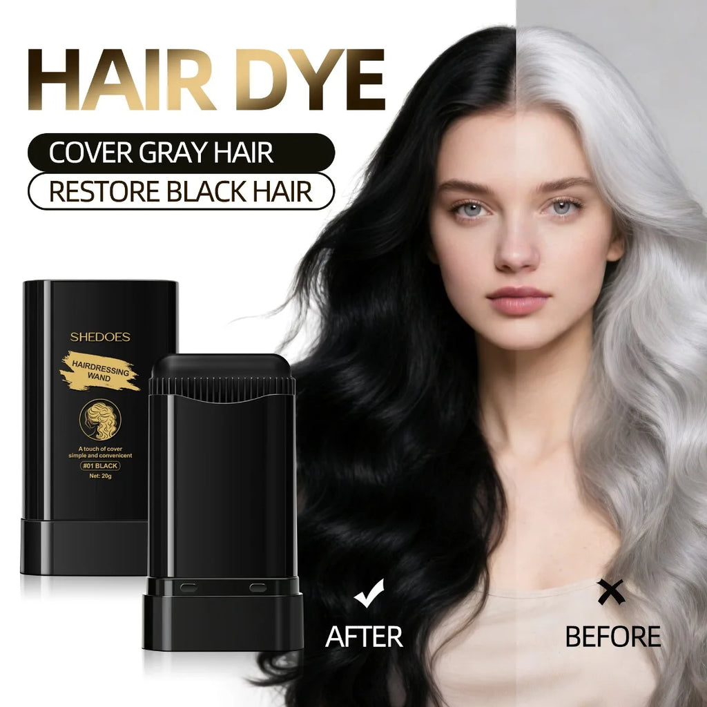 Instant Gray Hair Touch-Up Comb Pen - Gentle Physical Cover, Quick Color Matching, Portable Root Concealer Zpaxo