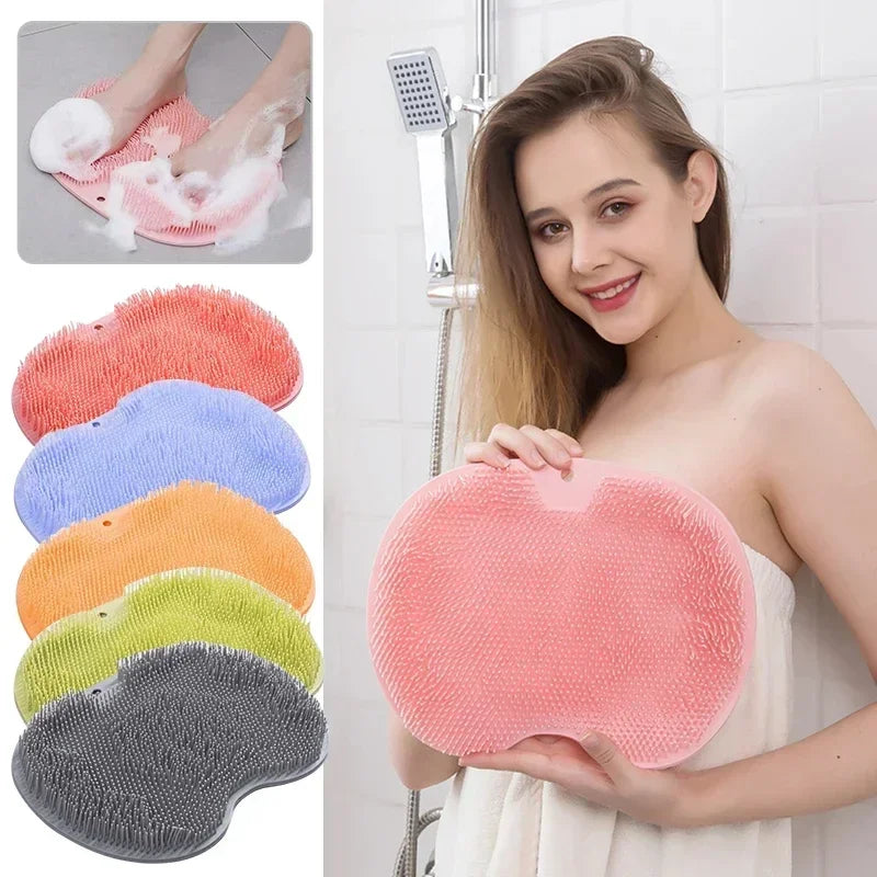 Anti-slip Shower Foot Scrub Massager - Anti-slip, Easy To Clean, Enhanced Exfoliation and Relaxation Bathroom Massage Pad Zpaxo