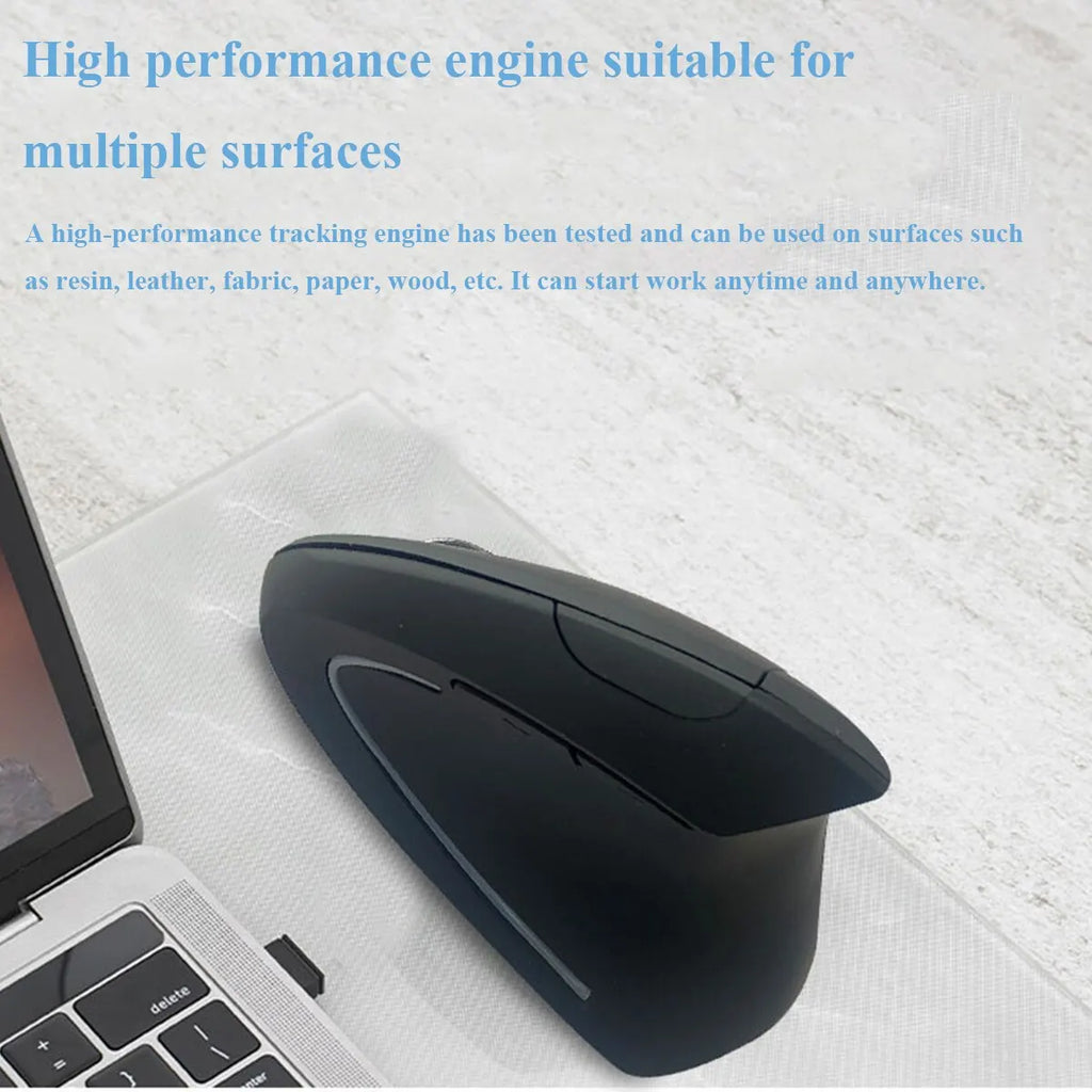 5th Gen Vertical Ergonomic Mouse Right Hand Wireless Wired Optical Zpaxo