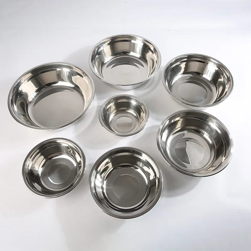 Stainless Steel Mixing Bowl – Baking, Kneading & Washing Stainless Steel Mixing Bowl Zpaxo