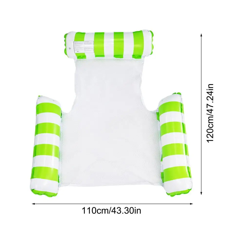 Pool Lounger Hammock Float Quick Inflation Blow Up Chair Swimming Zpaxo Green United States