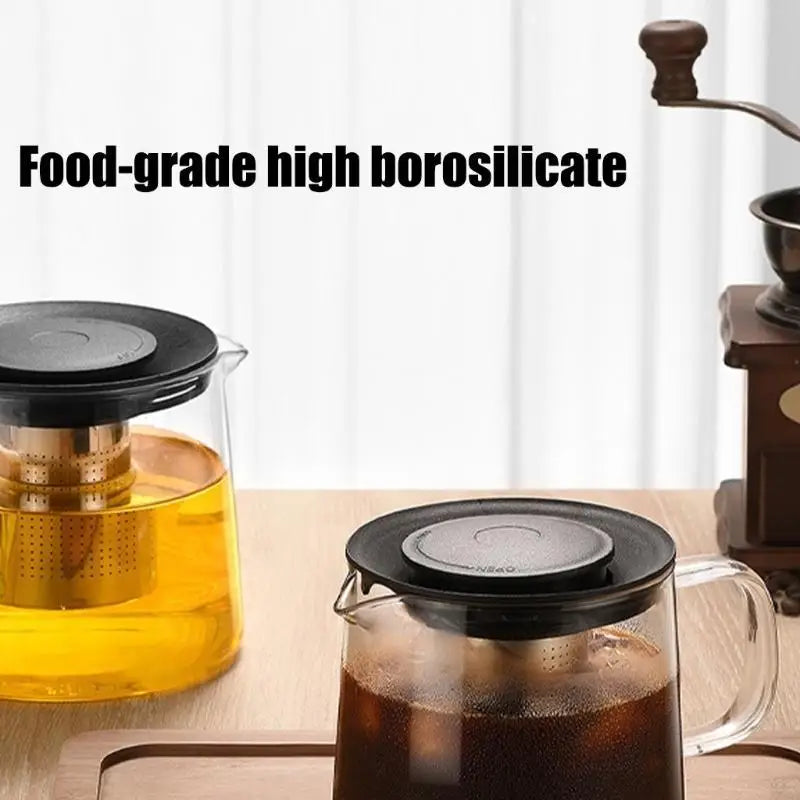 Permanent Borosilicate Glass Teapot With Clear Observability For Tisane Ceremony Observation Transportable Structure Exemplary Zpaxo