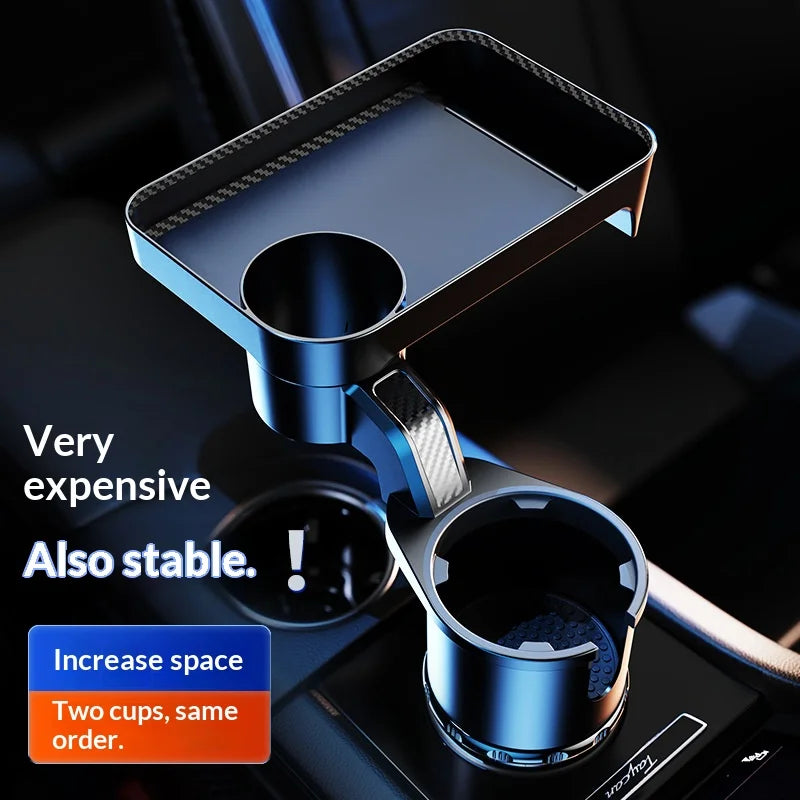 Premium Car Cup Holder Expander Multi-function Drink Food Table