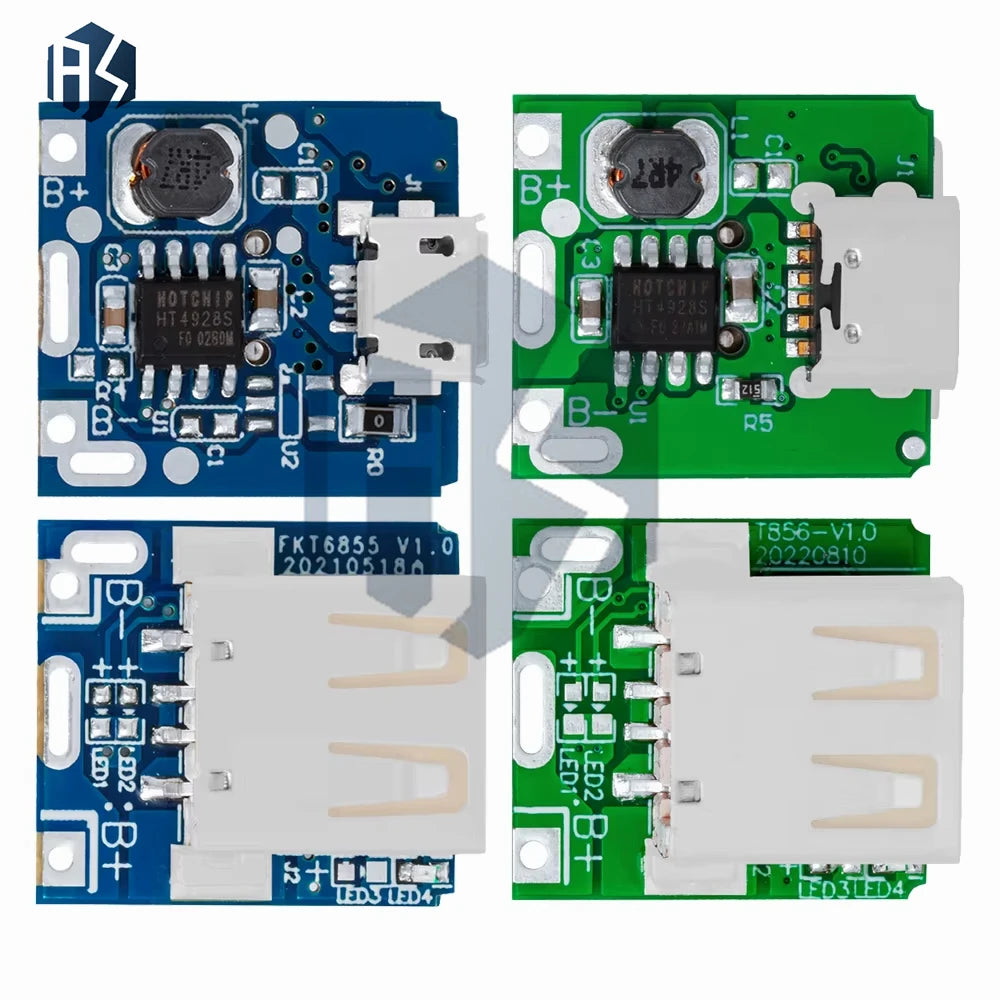 10PCS 5V Boost Module (134N3P): Lithium/LiPo Protection with LED Display – USB/Type-C Compatible for DIY Charger Projects Zpaxo